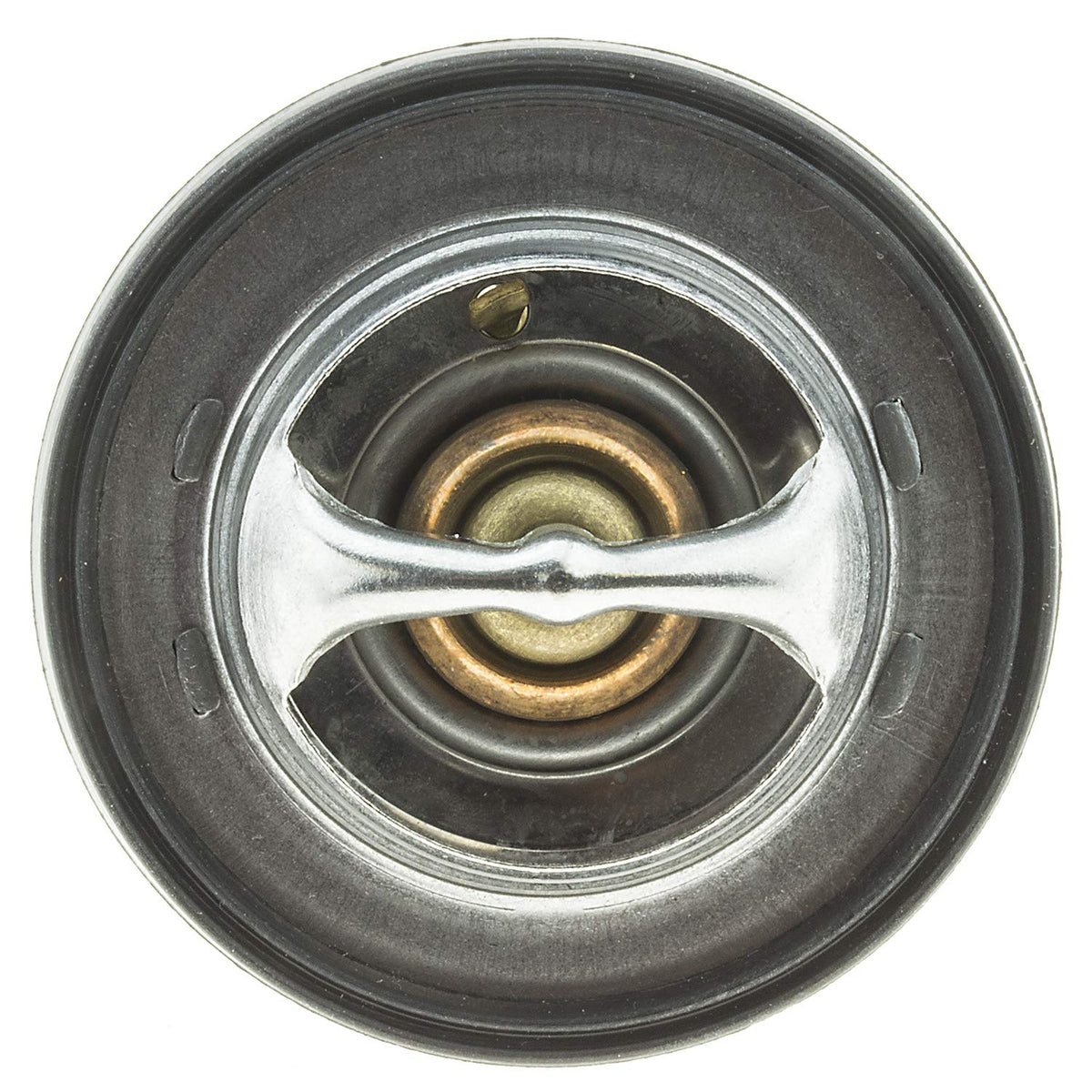 MotoRad thermostat installed in engine bay showing correct fit and benefit