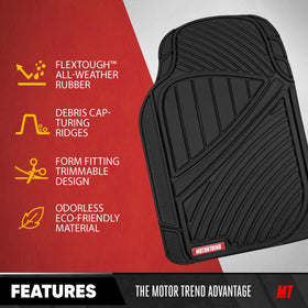 Motor Trend wide rear liner full-width view preserving rear passengers' carpets