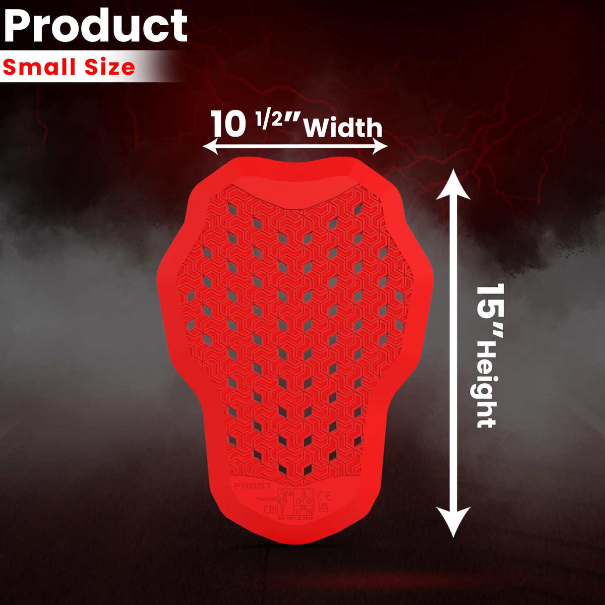 MOTOSTYLEWEAR back protector side contour highlighting ergonomic fit and flexibility