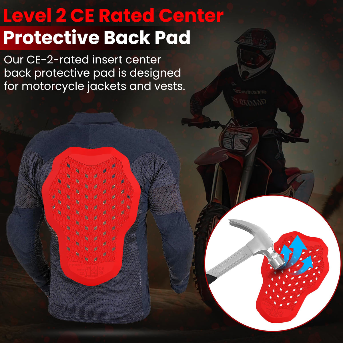 MOTOSTYLEWEAR protector being hand-washed to illustrate easy-care maintenance
