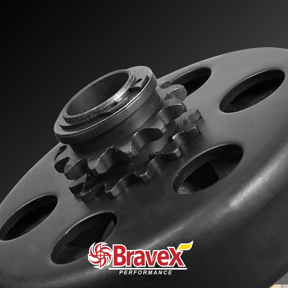 Motovecor clutch on a go-kart illustrating upgraded drive performance