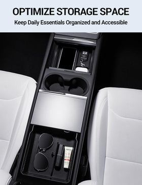 Motrobe armrest hidden box open showing discreet secure storage benefit