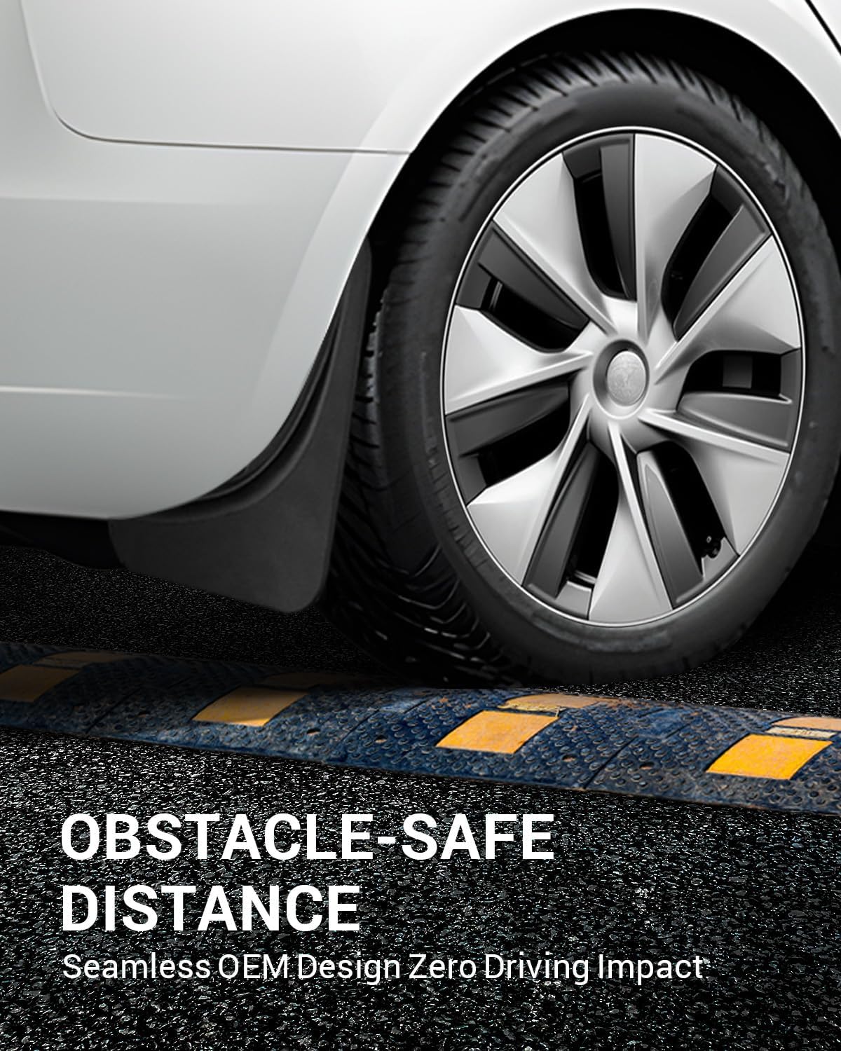 Motrobe TPE mud flap bending to show flexibility and impact resistance