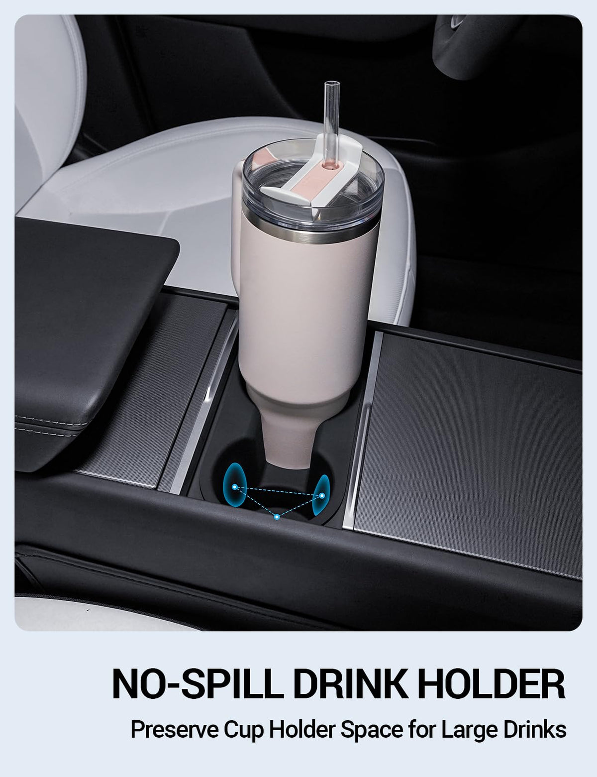 Motrobe silicone liner detail reducing noise and cushioning items