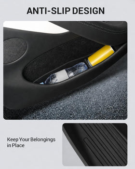 Motrobe tray holding phone, keys, sunglasses to keep items tidy and accessible