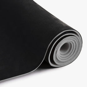 MOTUKA black suede full panel showing clean edges and coverage benefit