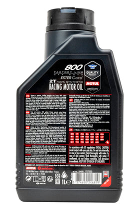 Motul 800-2T with off-road bike in action conveying reliable performance under load