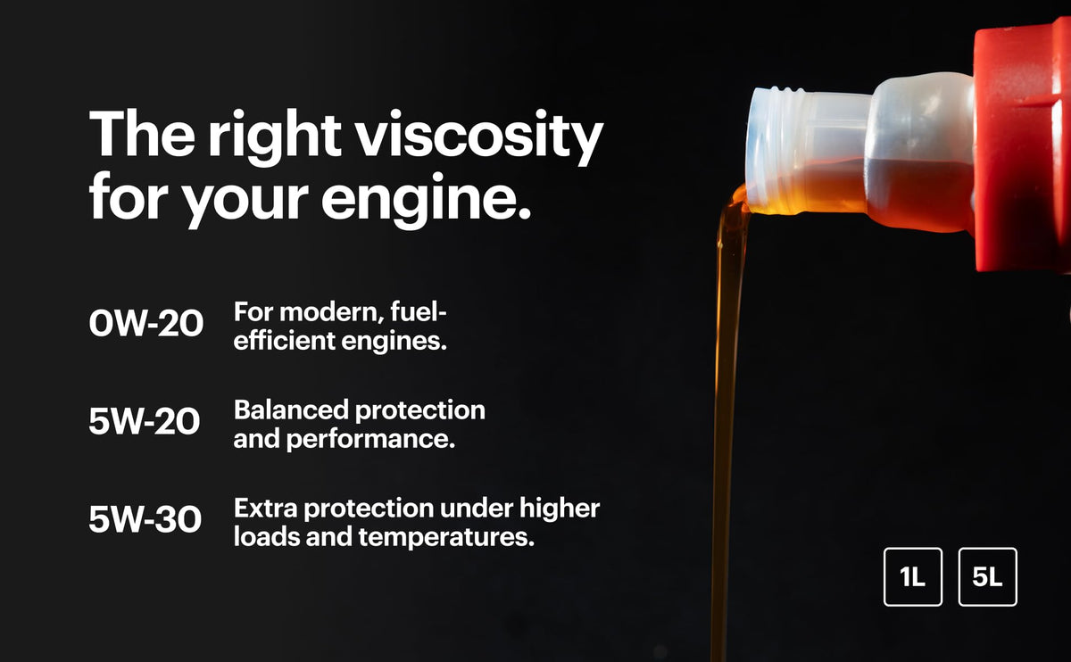 Motul bottle beside open engine bay showing use in Honda or Toyota engines for reliability
