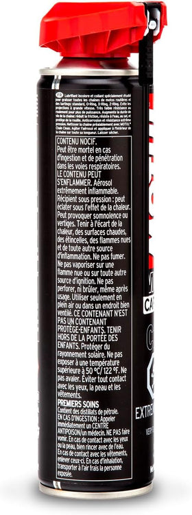Motul C2 can next to ruler showing 400 ml size and portability