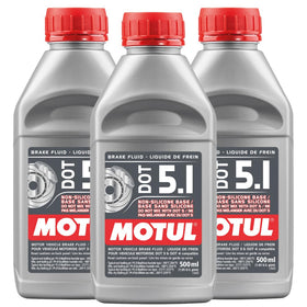 Motul DOT 5.1 front packaging showing product and pack benefits