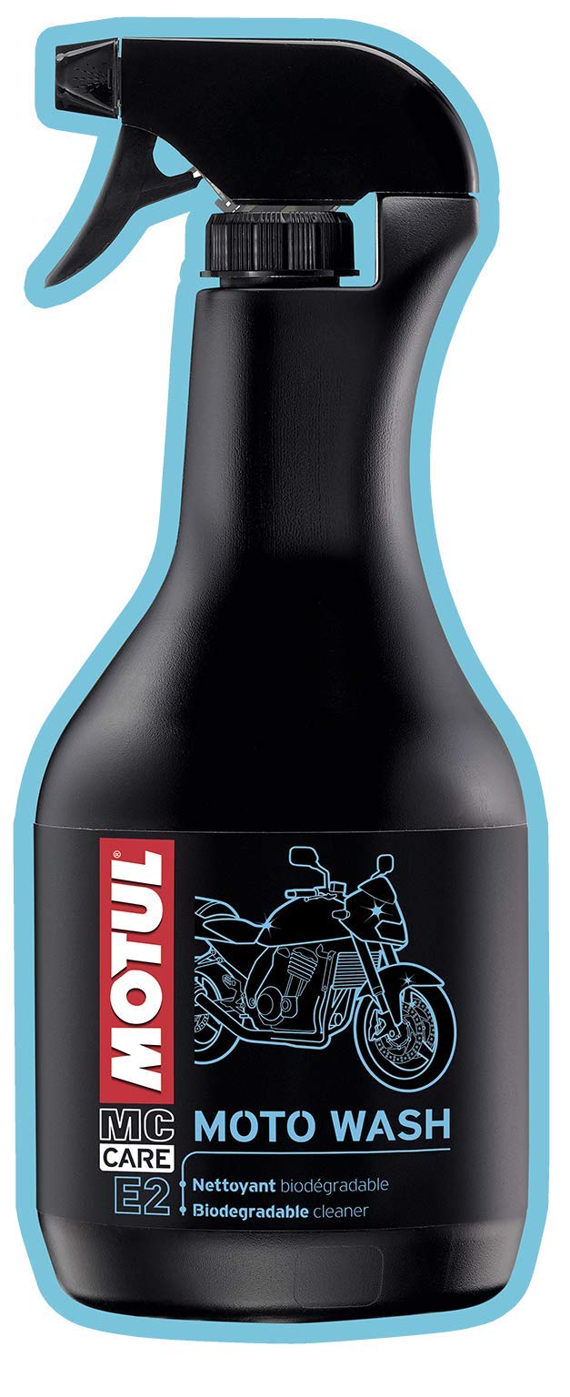 Motul MC Care E2 front label showing product identity and benefits