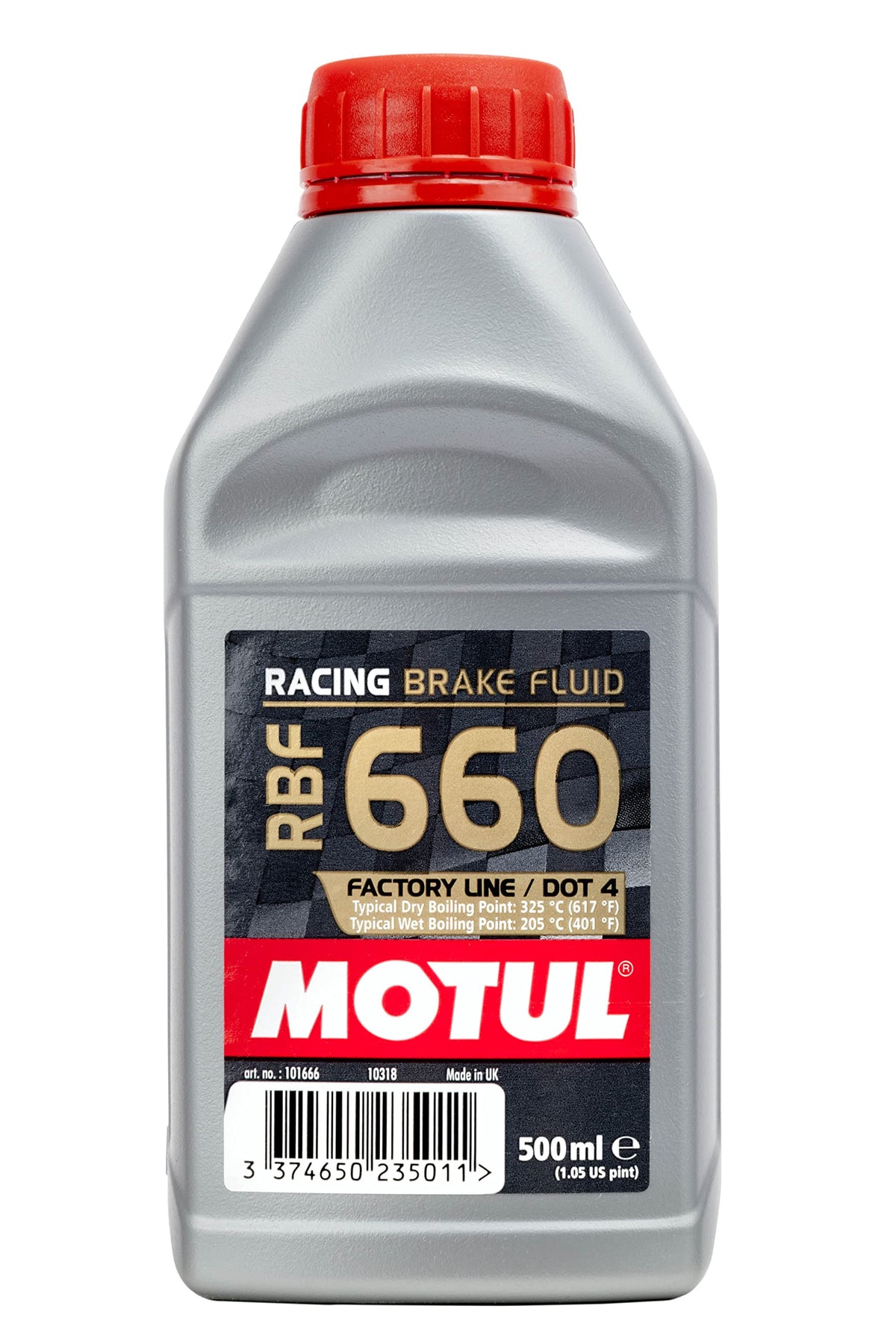 Motul RBF 660 bottle in use while bleeding brakes demonstrating reliable performance under service