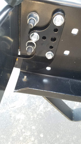 Mount-n-Lock size scale with measuring tape illustrating bracket dimensions
