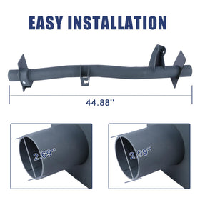 Mountainpeak crossmember packaged with label showing ready-to-install convenience benefit