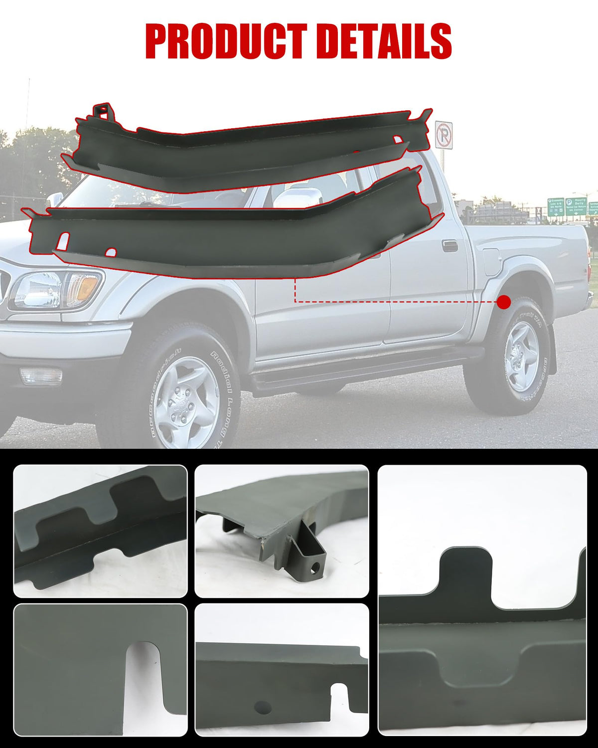 Mountainpeak installed mid-rear frame section on Tacoma demonstrating strength