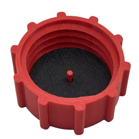 MOUWBRIF front view cap fitted on FloTool pan showing secure seal benefit