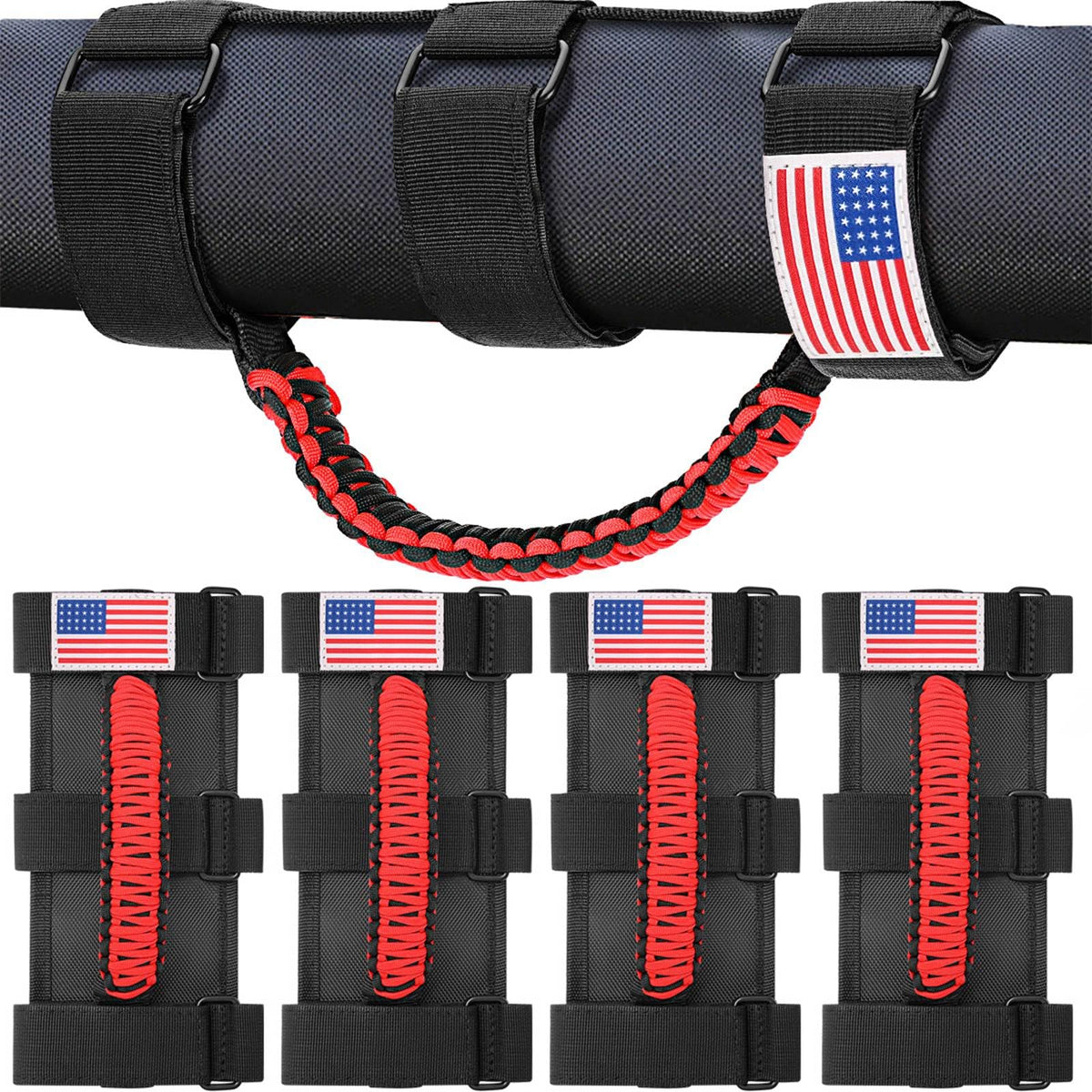 moveland front pack with US flag showing durable grab handles and bold color advantage