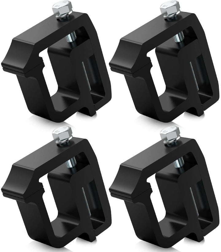 moveland front view of clamp kit showing compact packaging and easy install benefit