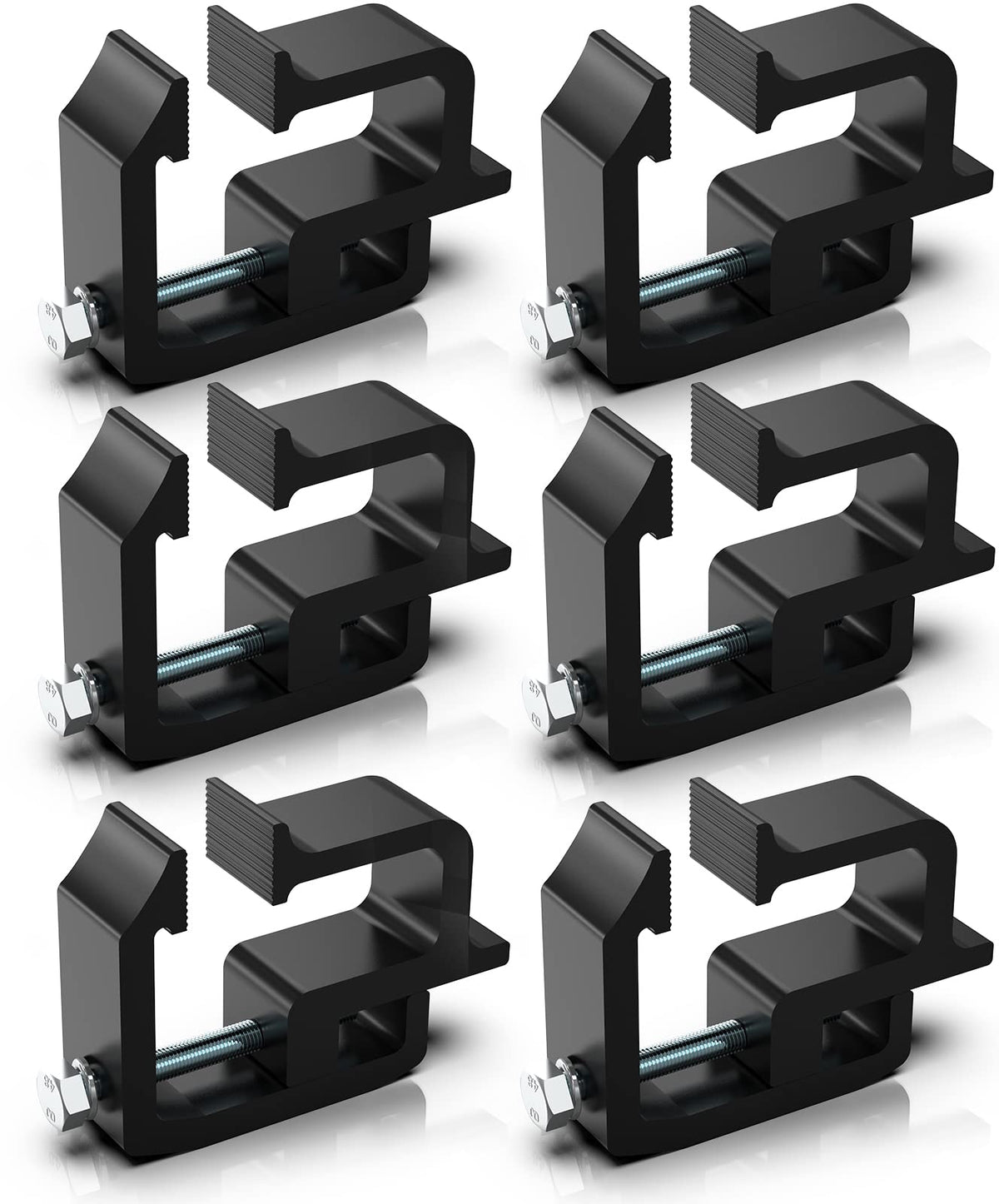 moveland front view clamps showing durable steel construction and secure fit