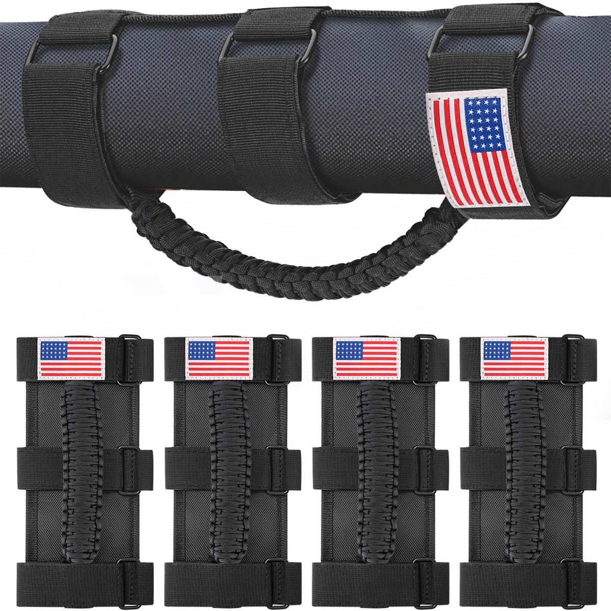 moveland front view of four grab handles showing fit and style for safer entry