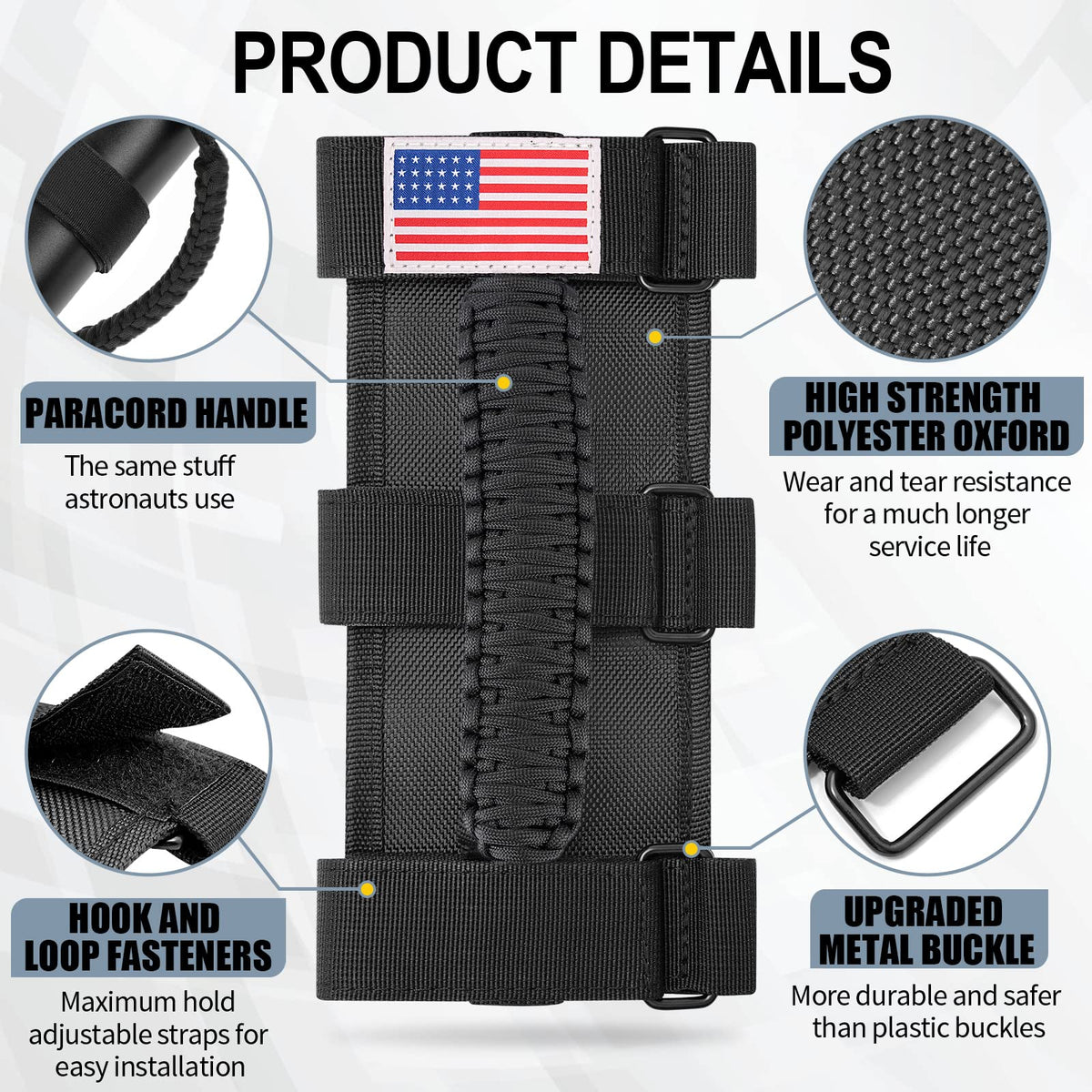 moveland hand holding handle beside roll bar illustrating correct size and leverage