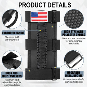 moveland hand holding handle beside roll bar illustrating correct size and leverage