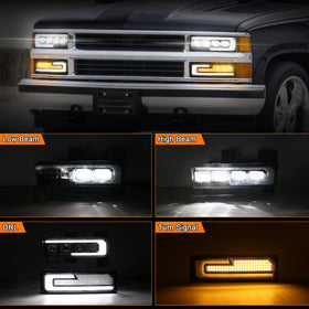 MOVOTOR close-up of LED array highlighting crisp optics and higher brightness