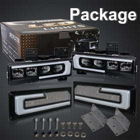 MOVOTOR packaged pair with resistors and brackets illustrating included installation hardware