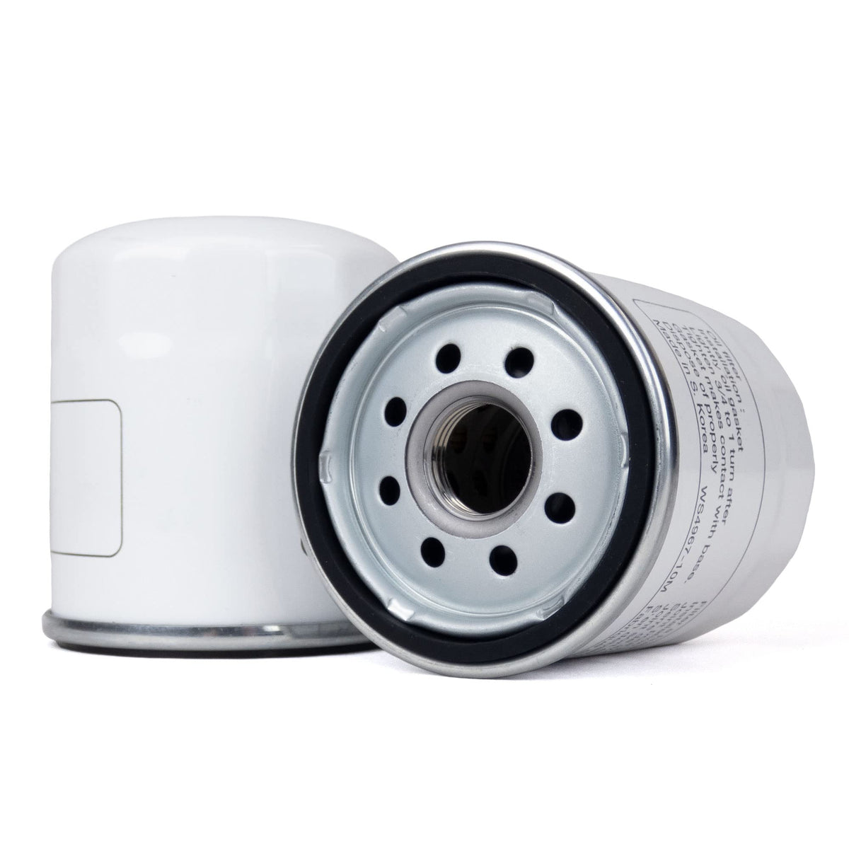 MowerPartsGroup hydraulic filter front view showing label and fit compatibility benefit