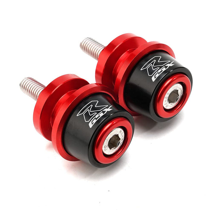 MOWOK front packaging showing spools and compatibility, protecting GSXR swingarm