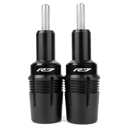 MOWOK front view of R7 frame sliders showing bolt‑on protection and streamlined profile