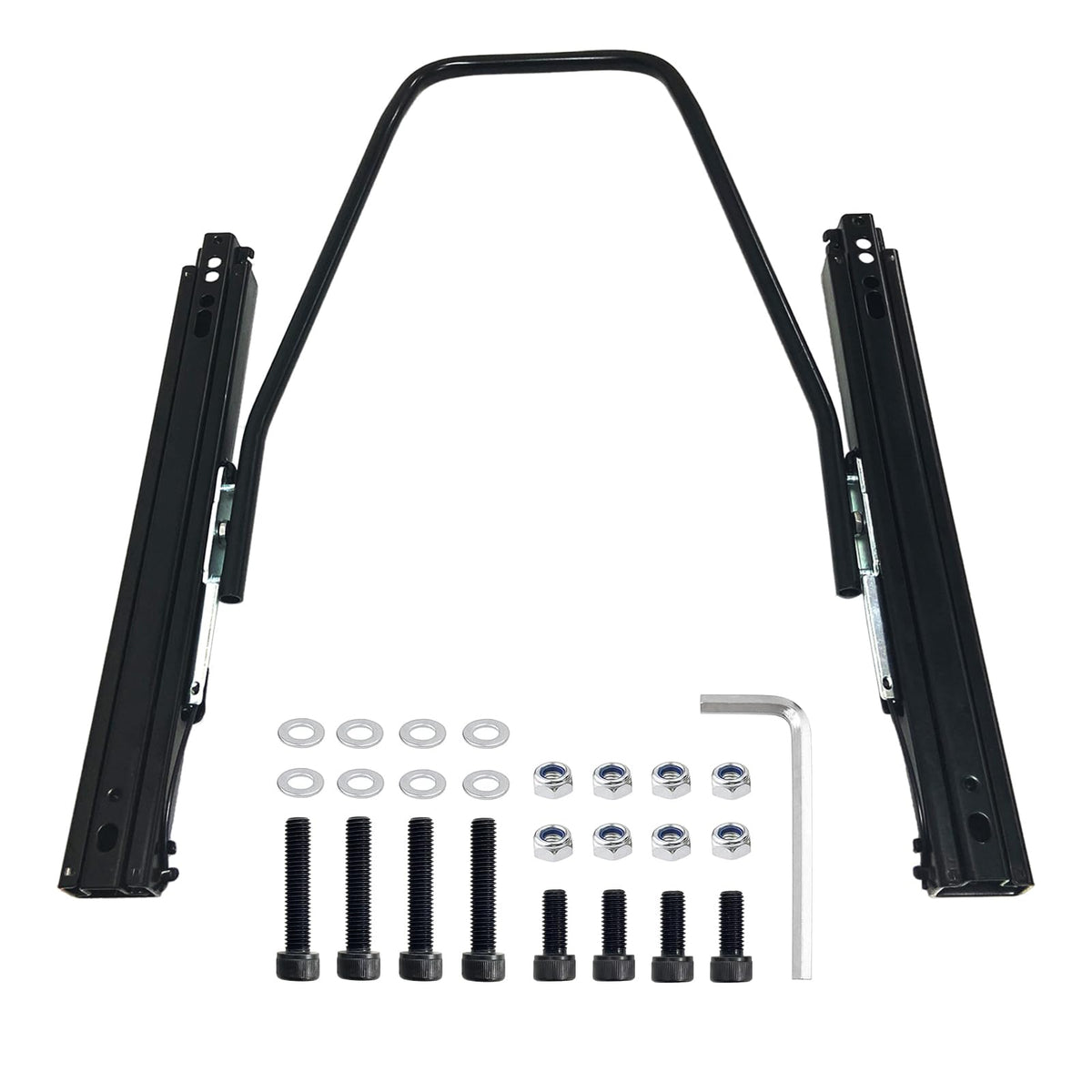 moyzxc seat slider front profile showing compact sturdy mount and smooth adjustment benefit