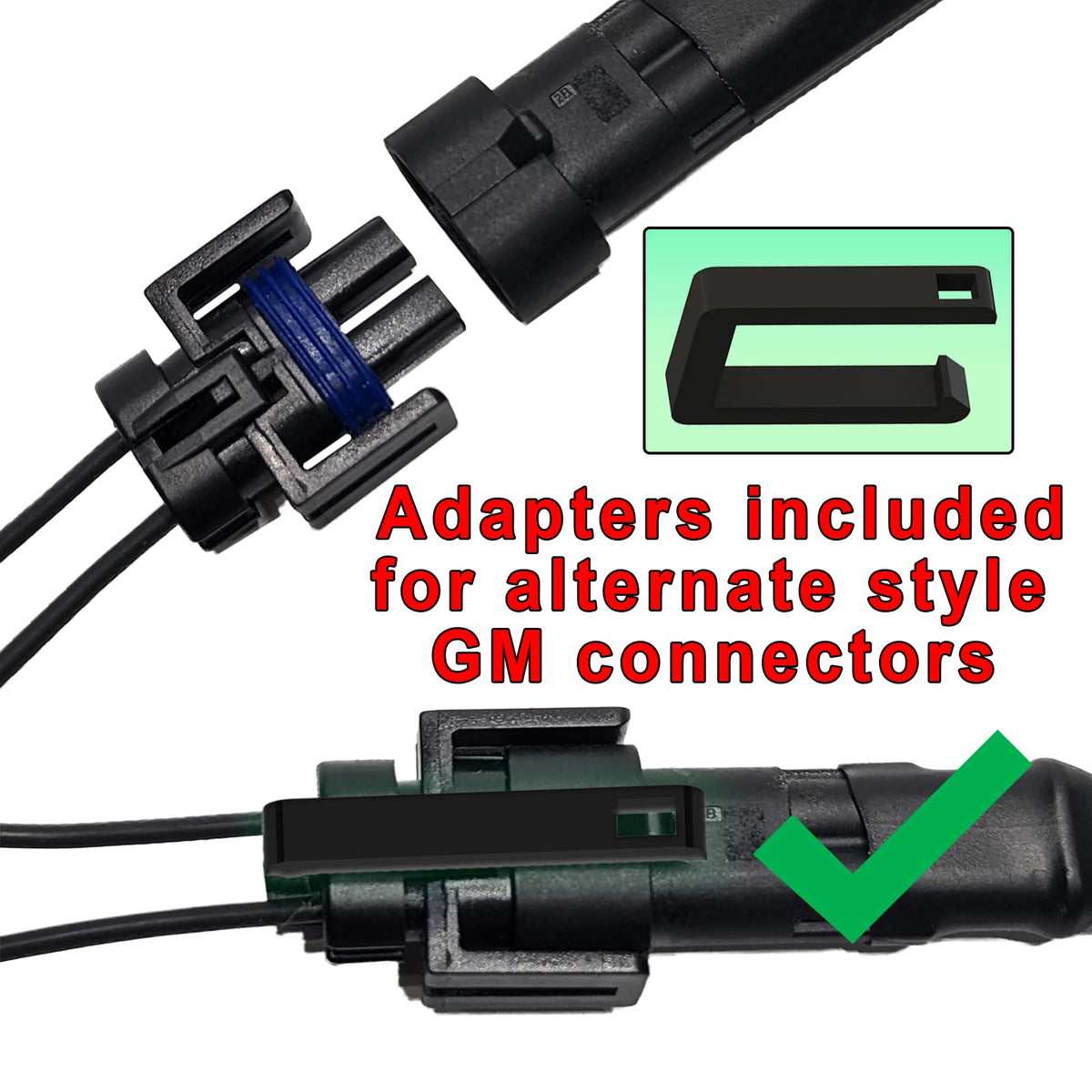 M&P USA delete kit connector detail demonstrates OEM-style plug for no-cut installation