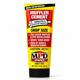 MPD front tub showing label and product ready for exhaust repair