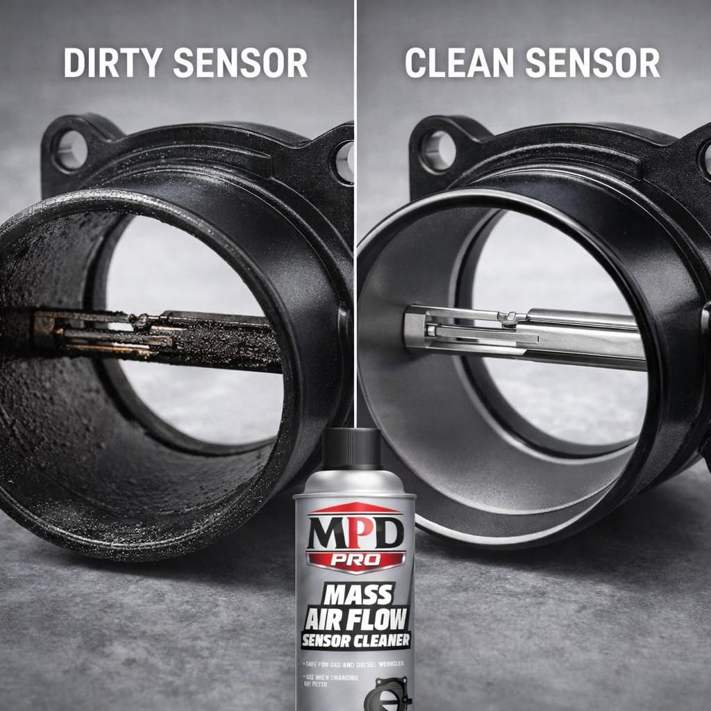 MPD PRO cleaned sensor detail before and after restoring accurate readings
