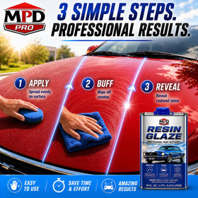 MPD applied with machine polisher delivering faster, uniform gloss