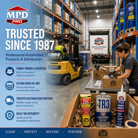 MPD close-up sheen on paint showcasing long-lasting protective finish