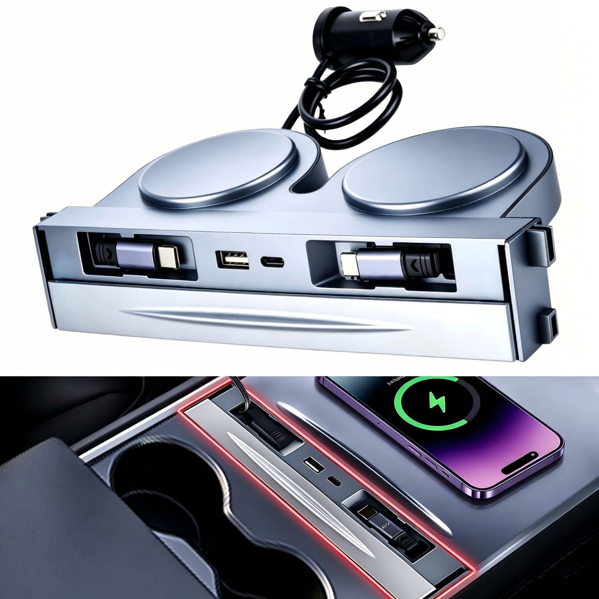 MPFO front console insert showing flush fit and clean factory look