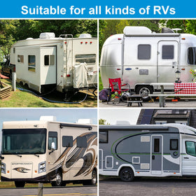 MQLD lifestyle campsite scene showing protected AC and reduced maintenance