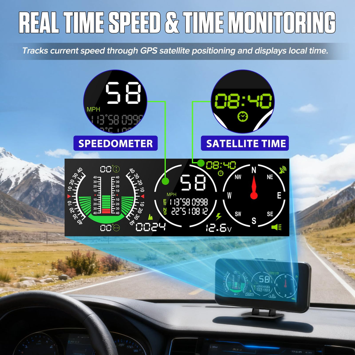 MR CARTOOL M60 GPS coordinates and altitude display for precise location info