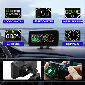 MR CARTOOL M60 installed on a car dashboard in a lifestyle driving scene