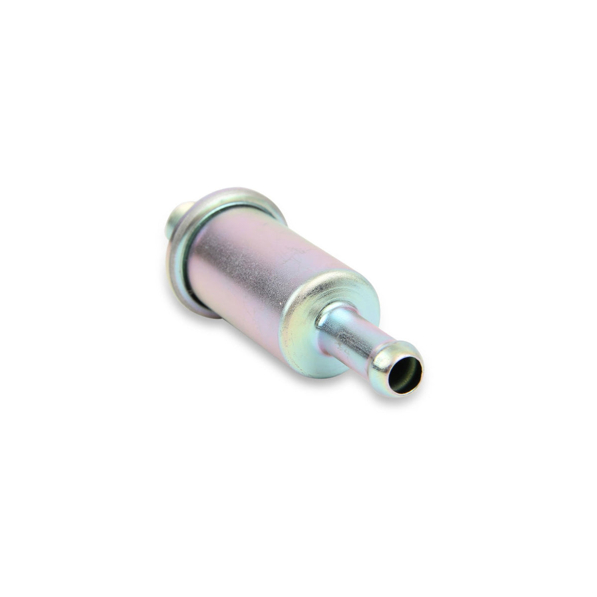 Mr. Gasket 12S next to ruler to show compact size and space savings