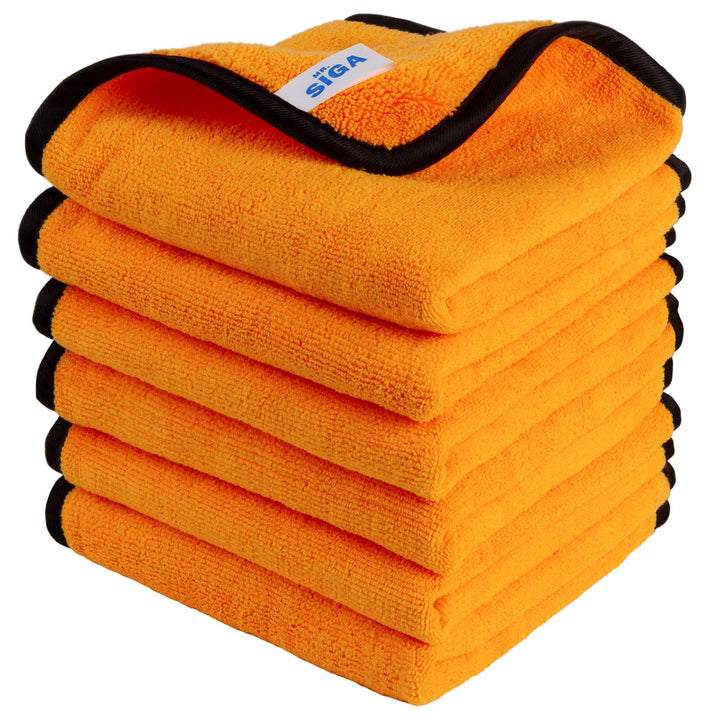 MR.SIGA front packaging showing six towels and product benefits for easy selection