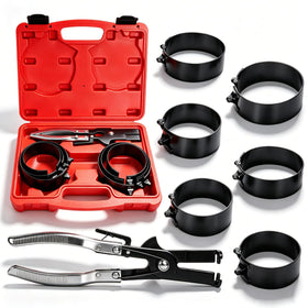 MR CARTOOL front packaging showing complete piston ring compressor kit for easy identification