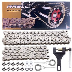 MRELC front packaging showing full 420 chain kit and contents for easy identification