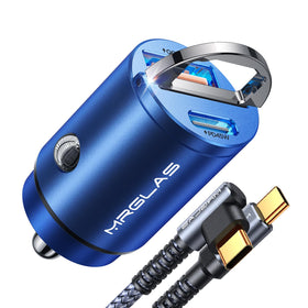 MRGLAS front view showing flush-fit design and convenient dual ports benefit