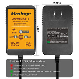 Mroinge output cable with clips and O‑ring terminals for versatile connection