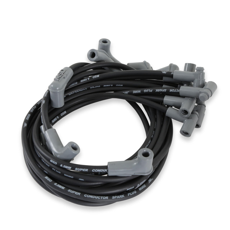 MSD 35593 front view showing black wire set and clear labeling for reliable performance