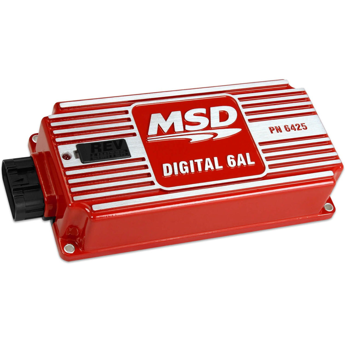MSD 6425 front view showing red housing and mounting points for reliable fit