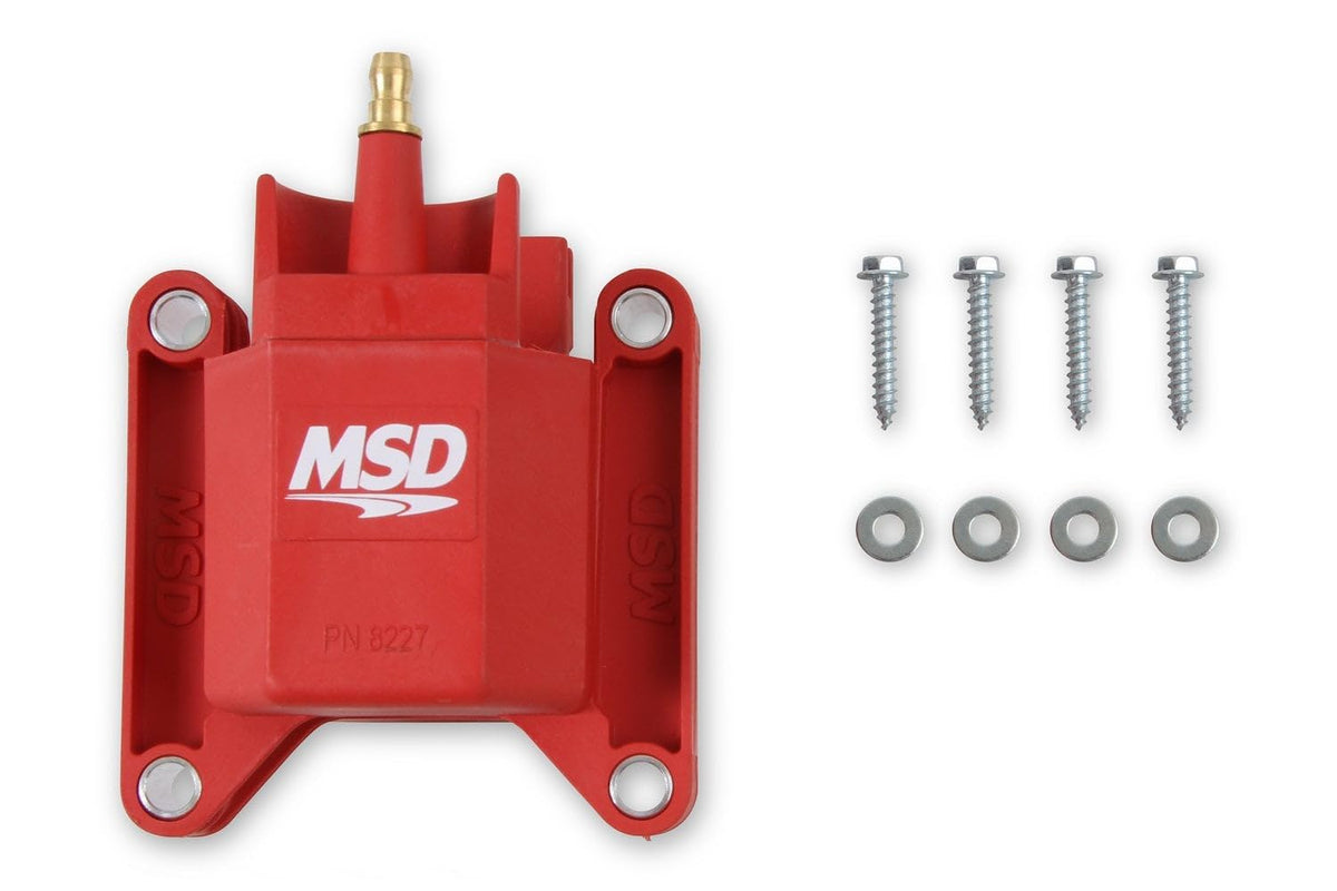MSD 8227 front view showing coil housing and robust build benefit